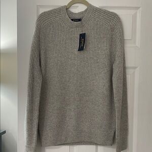 💕NWT Polo by Ralph Lauren Light Gray Crewneck Sweater